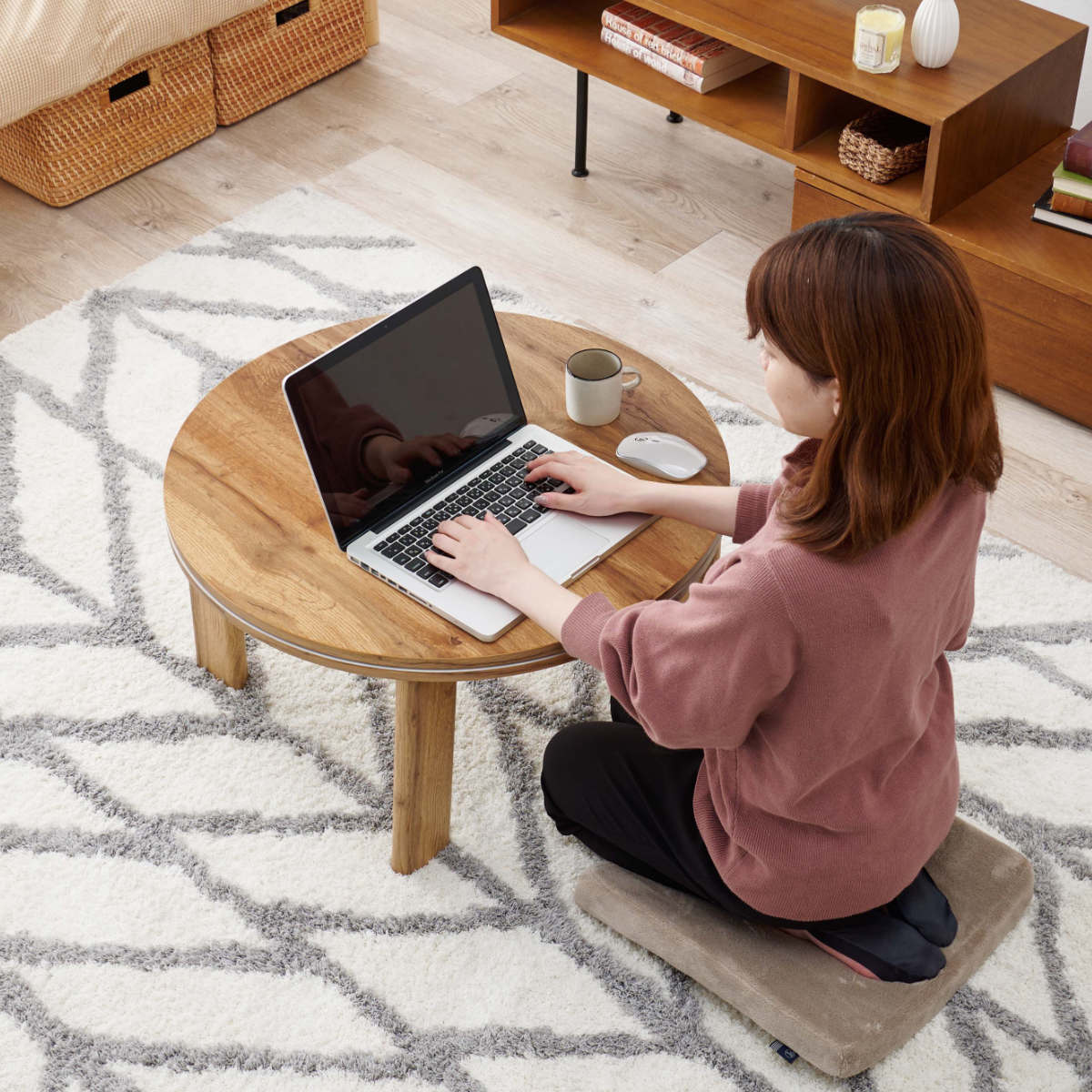 楽天市場】こたつ 円形 幅68cm 木目調 リバーシブル天板 （ 送料無料