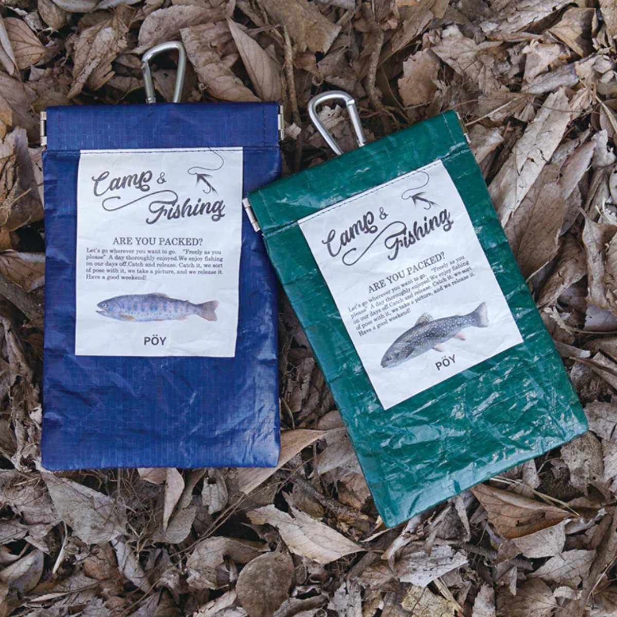 楽天市場】ポーチ POY FISHING （ 持ち運び 携帯用 ゴミ箱 ゴミ入れ