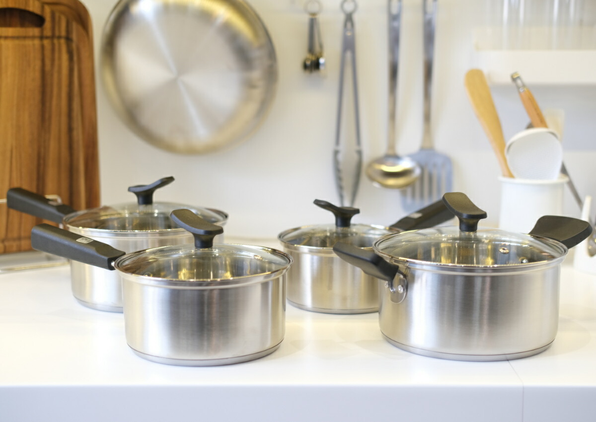 楽天市場】片手鍋 18cm IH対応 チーノ ステンレス製 3層底 ガラス蓋