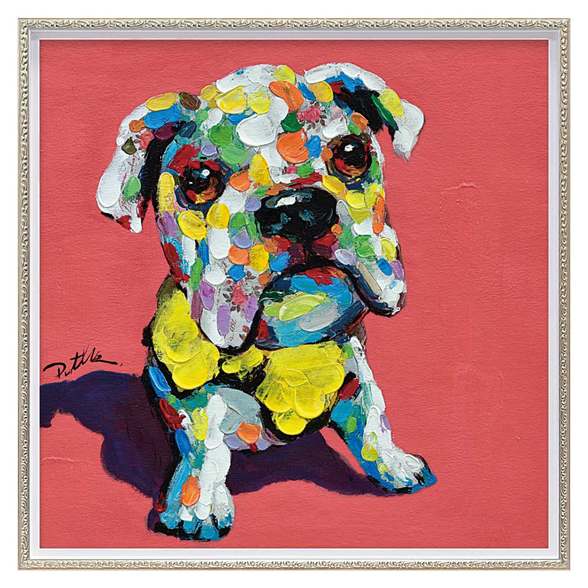 楽天市場】アートパネル オイルペイントアート 『イエロー ボウタイ