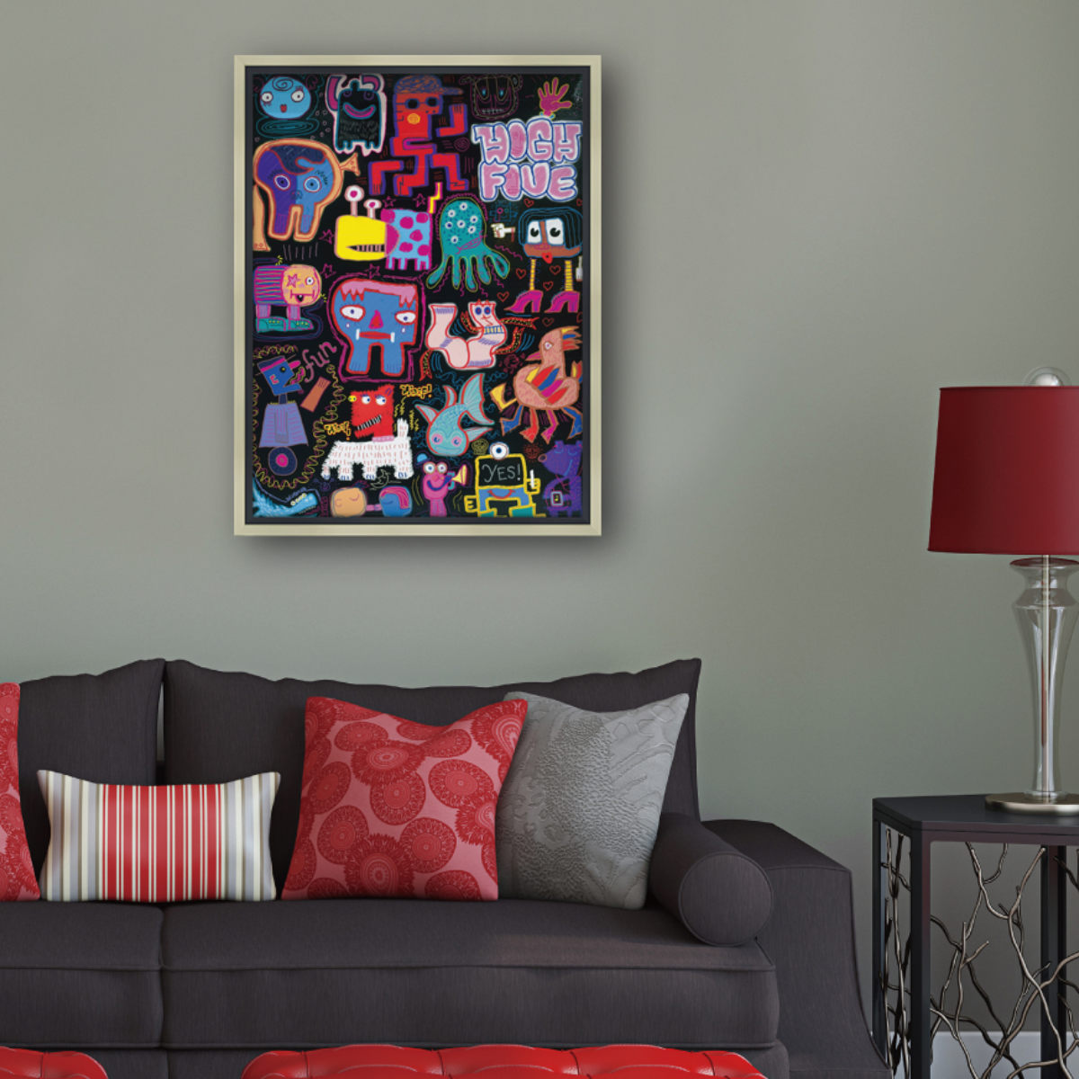 楽天市場】アートパネル ジェリー バプテスト 『グラフィティ』 48.5