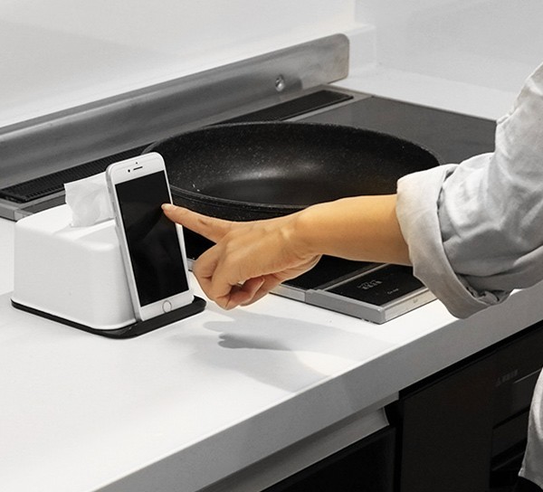 楽天市場】ティッシュケース ハーフティッシュボックス スマホスタンド