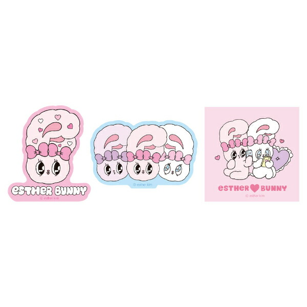 エスターバニー（Esther Bunny） クリアステッカーセット(フレンズ