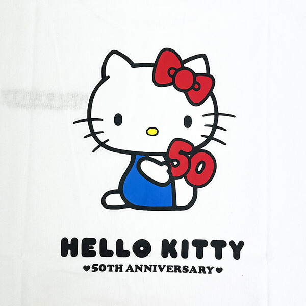 サンリオ ハローキティ 50th Anniversary Tシャツ(ホワイト) Lサイズ