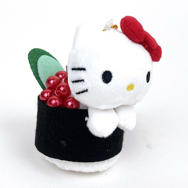 サンリオ ハローキティ 寿司マスコット イクラ ぬいぐるみ キーホルダー