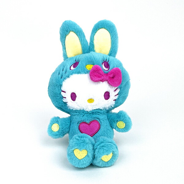 サンリオ ハローキティ マスコット カラフルバニー ミント ぬいぐるみ