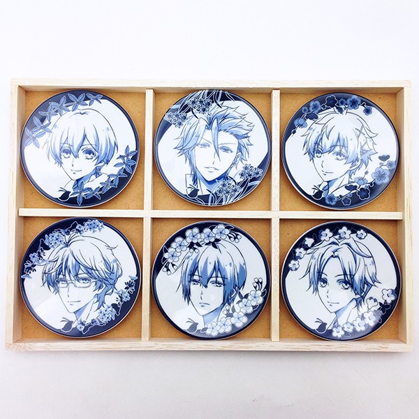 ツキウタ Six Gravity 豆皿セット 木箱 （ORTU） 原産国：日本(SPWD