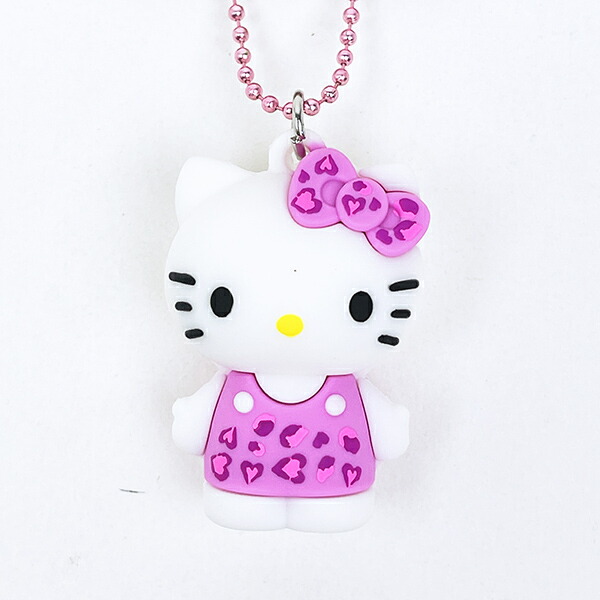 サンリオ ハローキティ ヒョウ柄シリーズ PVCマスコット ピンク 平成レトロ