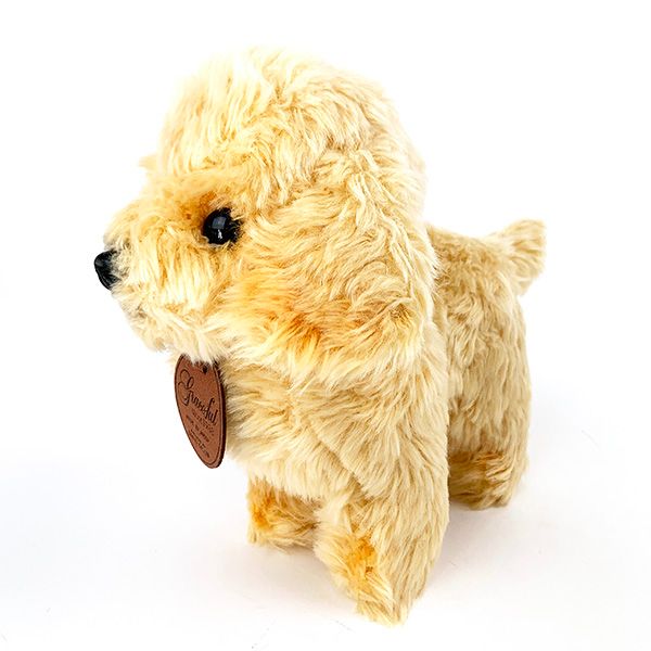 トイプードル S クリーム 立ち ぬいぐるみ グレイフル インテリア用品