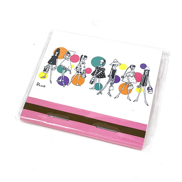 内藤ルネ マッチメモ 少女7人 メモ帳 文具 RUNE