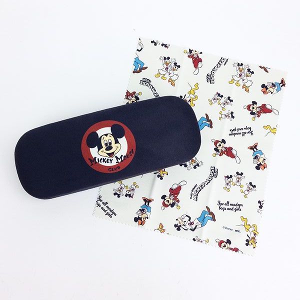 ディズニー ミッキー メガネケース フェイス メガネ入れ グッズクロス