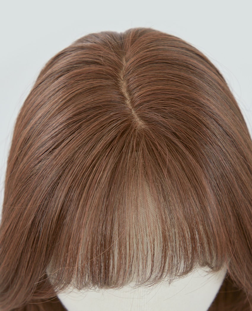 総手植えフルウィッグ)レイヤードパーマ エミリン（モースト原糸）