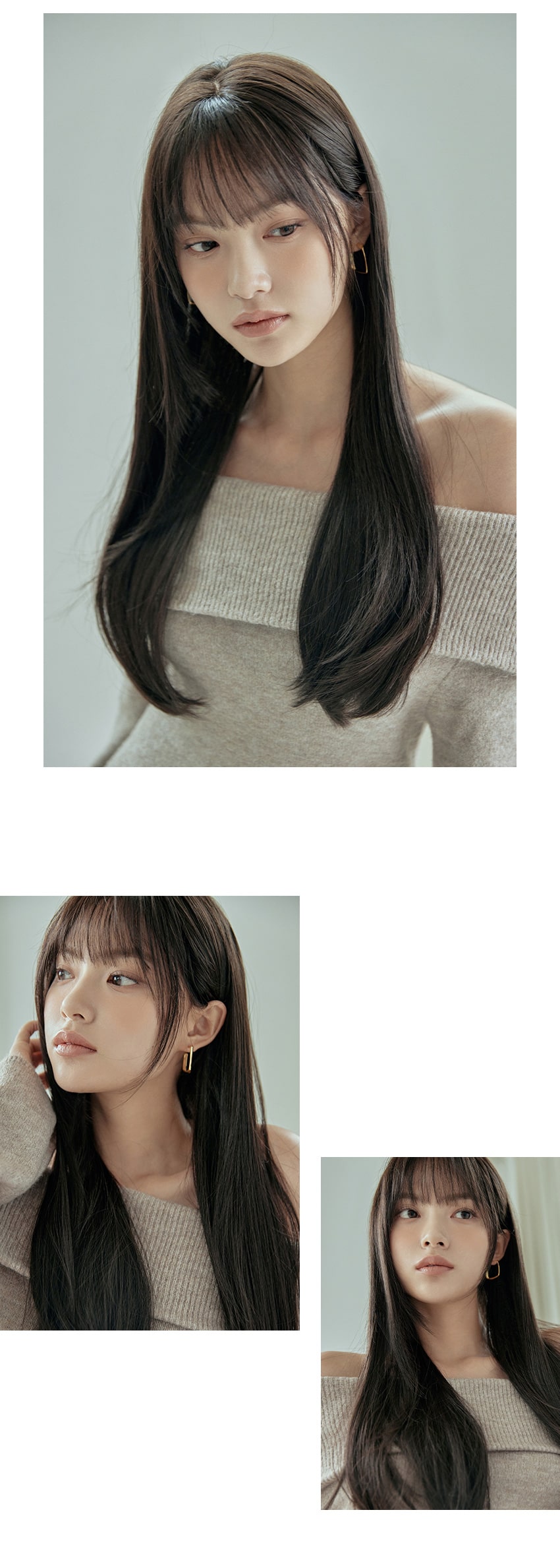 セミ手植えフルウィッグ) ハグカット エレナ (シュプリーム原糸)