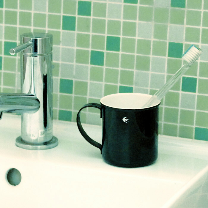 ツバメ ホーローマグ M ブラック / GLOCAL STANDARD PRODUCTS | 食器と