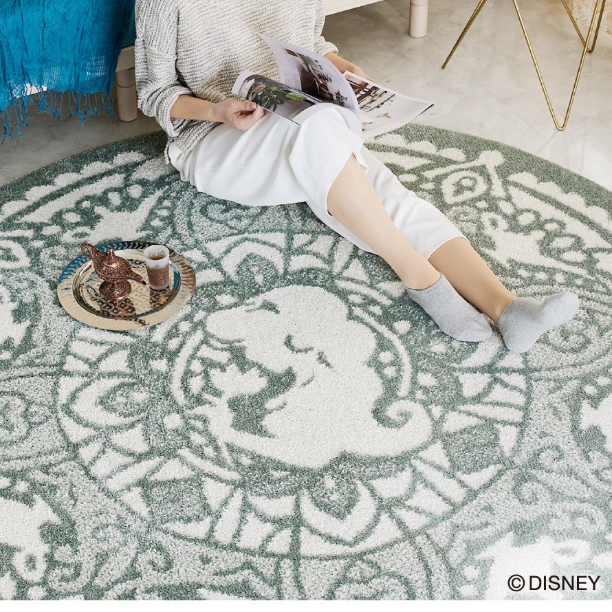 楽天市場】ディズニー ラグ カーペット マット 185×185cm 円形