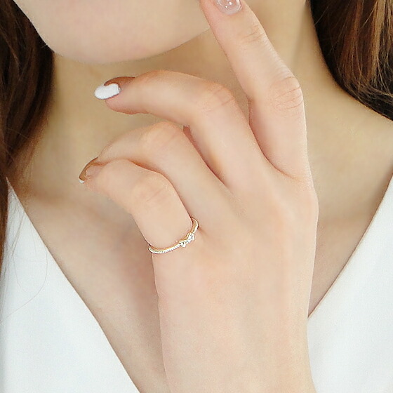 楽天市場】K10 リボンモチーフ ダイヤモンド ピンキー リング送料無料