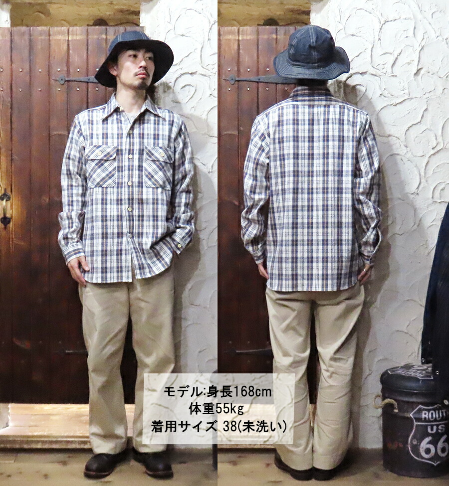 ウエアハウス WAREHOUSE ネルシャツ Lot 3104 FLANNEL SHIRTS E柄 NON