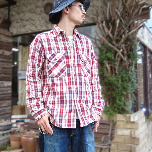 ウエアハウス WAREHOUSE ネルシャツ Lot 3104 FLANNEL SHIRTS E柄 NON