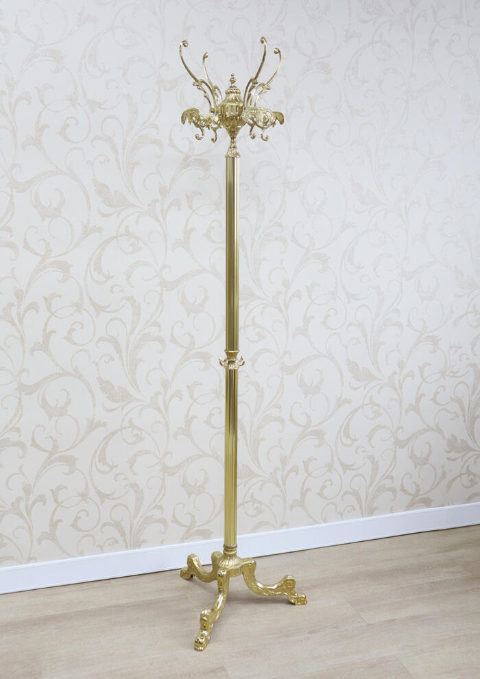 楽天市場】イタリア製 真鍮コートハンガー ゴールドコートスタンド