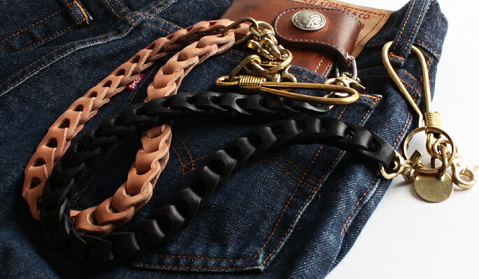 楽天市場】REDMOON レッドムーン 別注 ウォレットチェーン 革 レザー