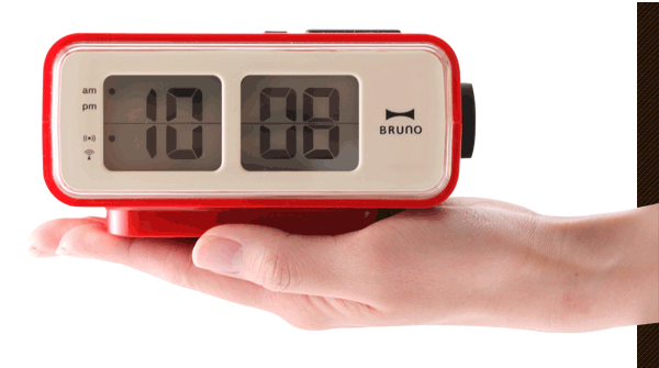 インテリアショップ roomy BRUNO LCDレトロアラームクロック S