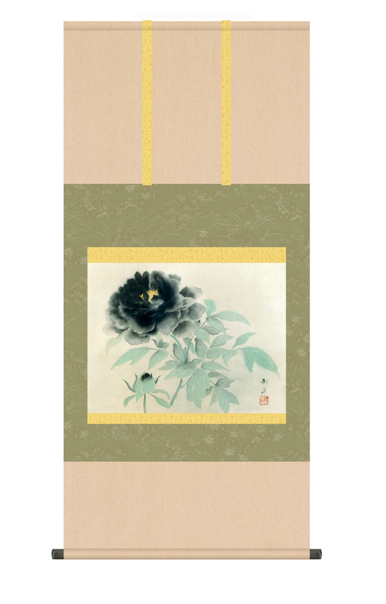 楽天市場】掛け軸 掛軸 文鳥 ぶんちょう 幅54.5×高さ約115cm 速水御舟