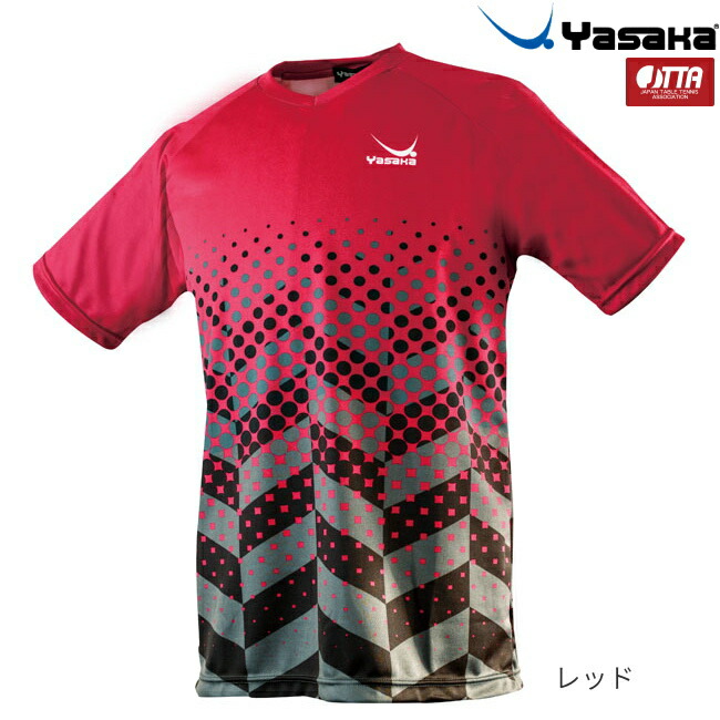 楽天市場】ヤサカ 卓球 ゲームシャツ ドットグラデユニフォーム メンズ