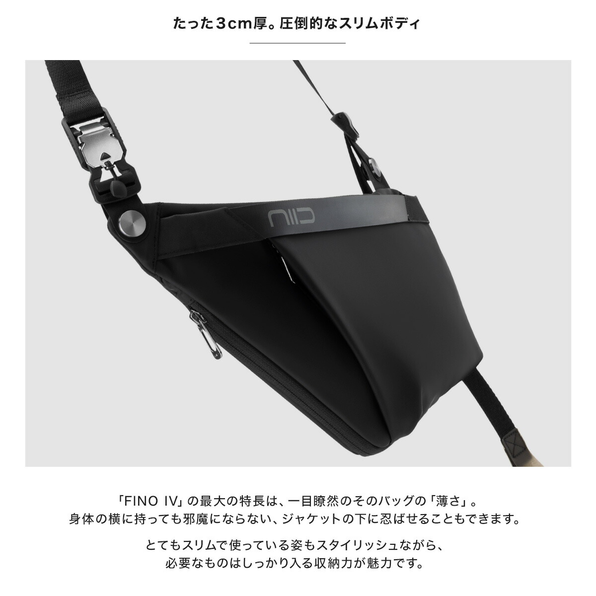 楽天市場】ニード ボディバッグ メンズ レディース FINO IV F4 NIID