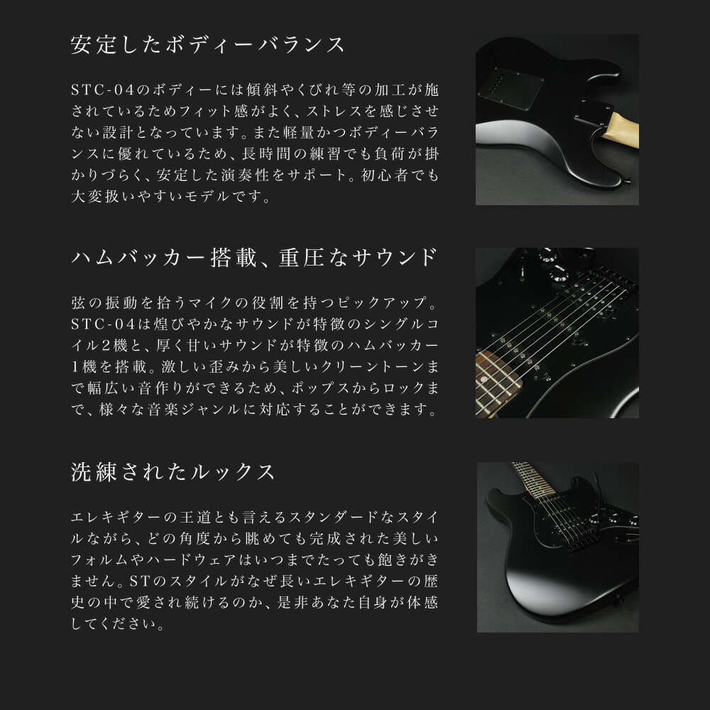 楽天市場】エレキギター SELDER STC-04 単品(ソフトケース付属