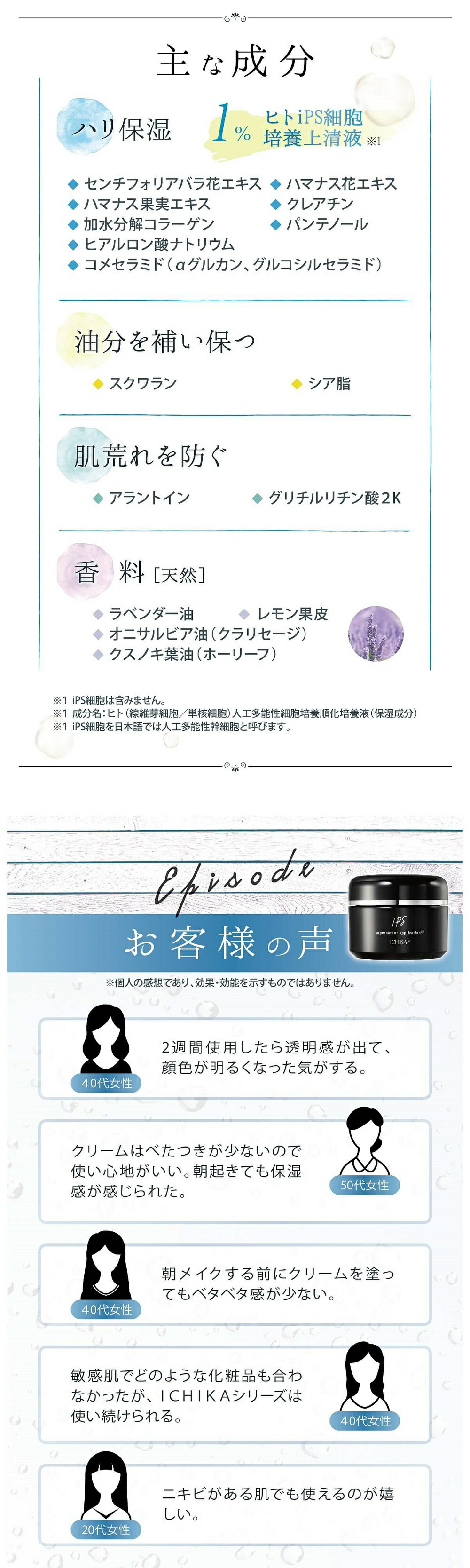 楽天市場】ICHIKA SNA 美容クリーム 30g iPS supernatant application