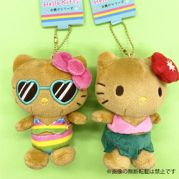 楽天市場】サンリオ ハローキティ 日焼け マスコット キーホルダー