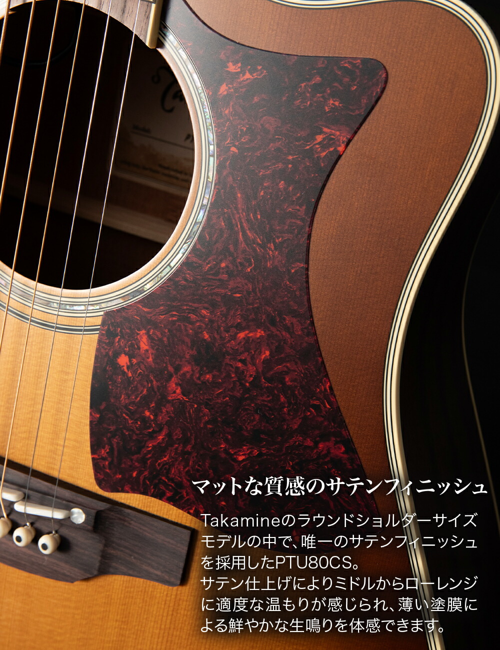 楽天市場】Takamine PTU80CS エレアコ アコースティックギター