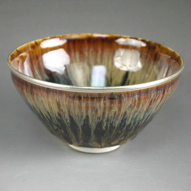 建盞天目茶碗 定一 - 京焼清水焼 松韻堂