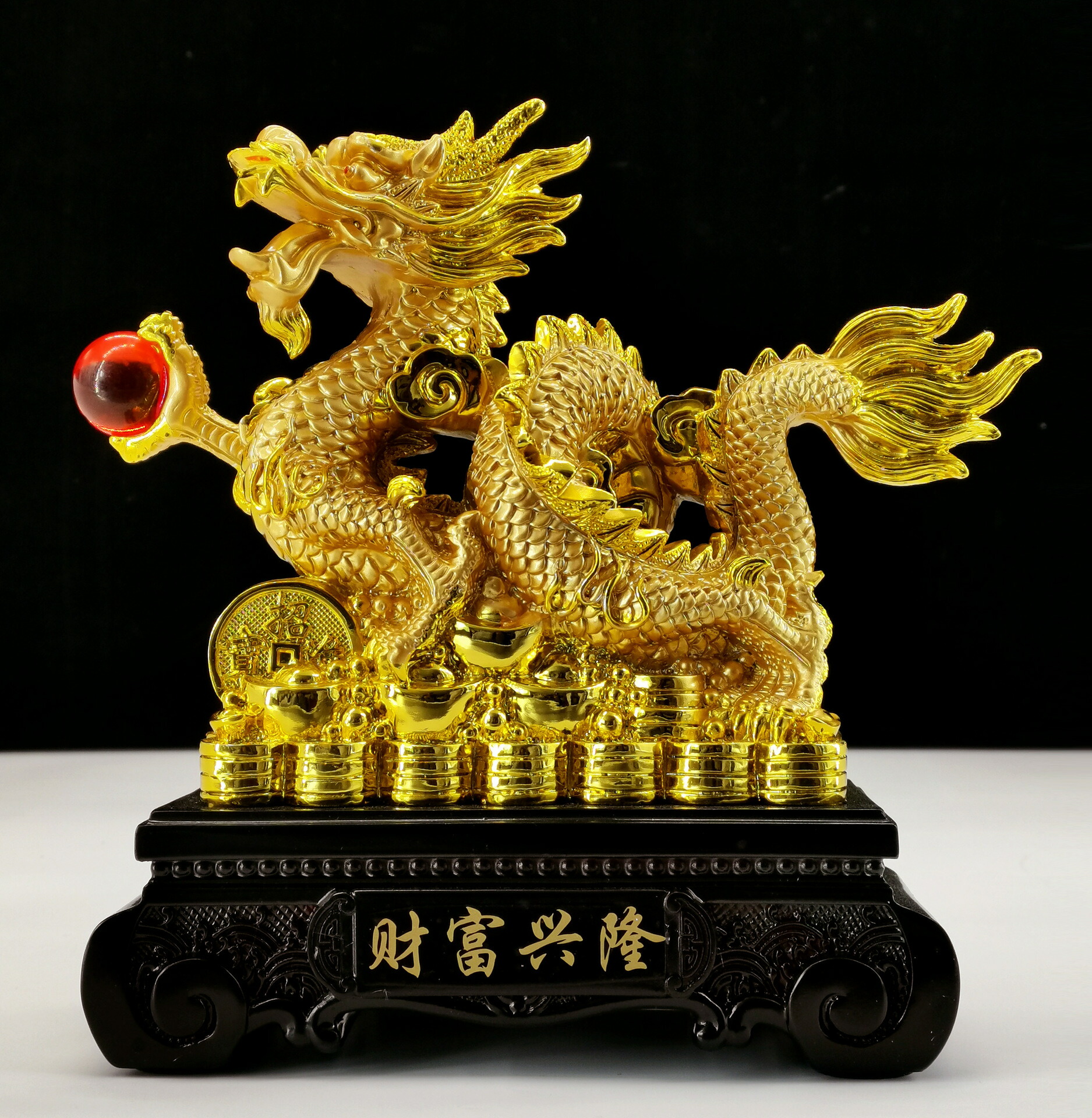楽天市場】龍の置物昇運金龍風水グッズ 精緻な細工の美しさ、時間が