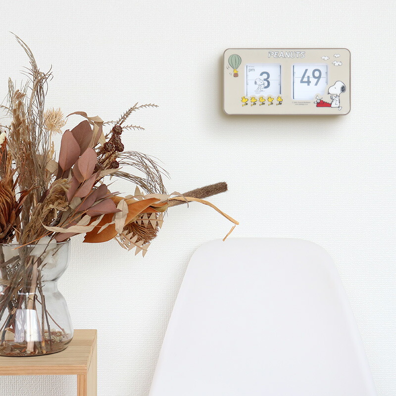 楽天市場】【MAX2000円OFFクーポン】スヌーピー パタパタクロック