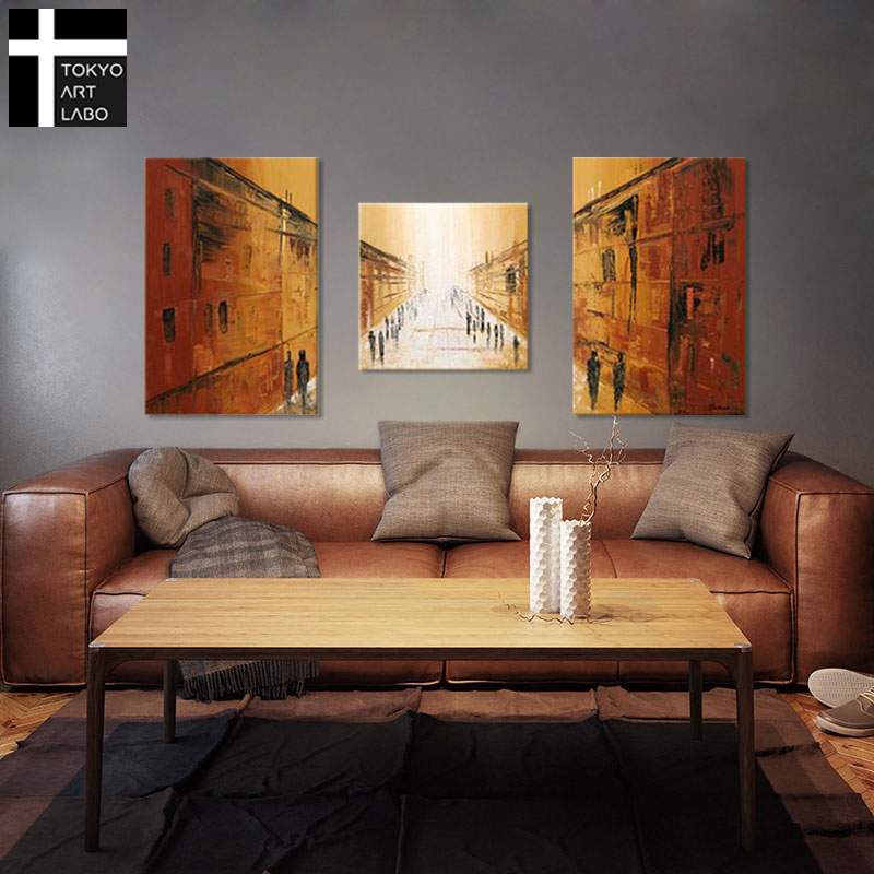 楽天市場】油絵 絵画 風景画【都市の景観 Cityscape】インテリア
