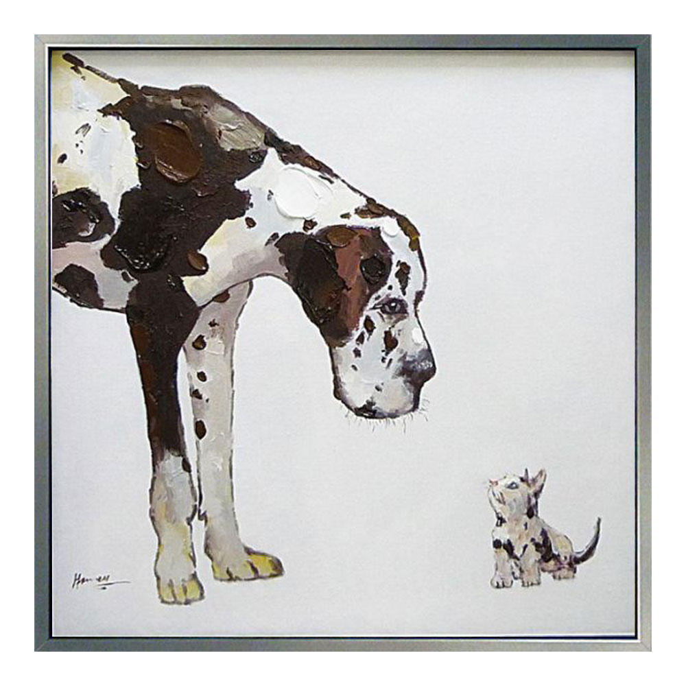 楽天市場】絵画 油絵 人気のリラクゼーションアート スマート チワワ