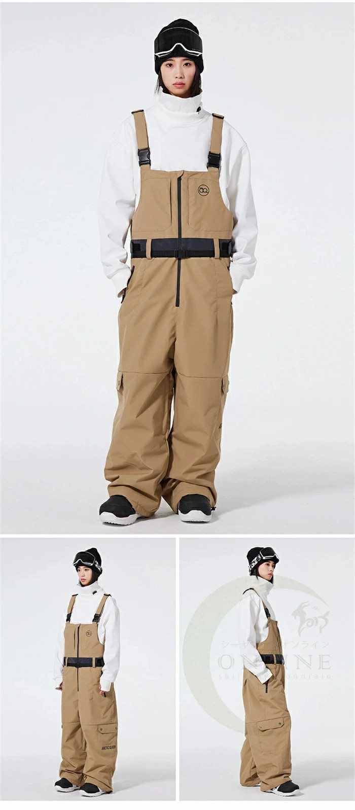 楽天市場】スノーボードウェア スキーウェア ストレッチ ビブパンツ