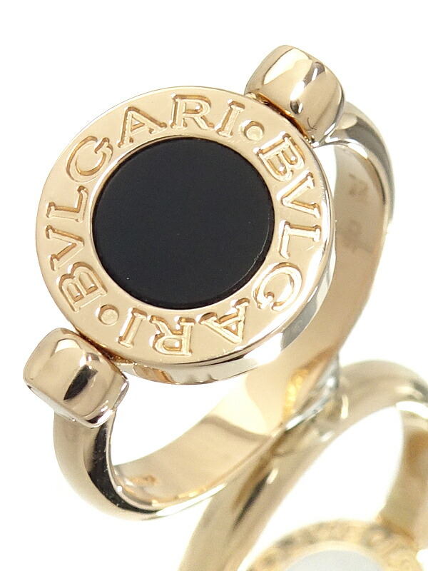 BVLGARI】【フリップリング】ブルガリ『K18PG ブルガリブルガリ