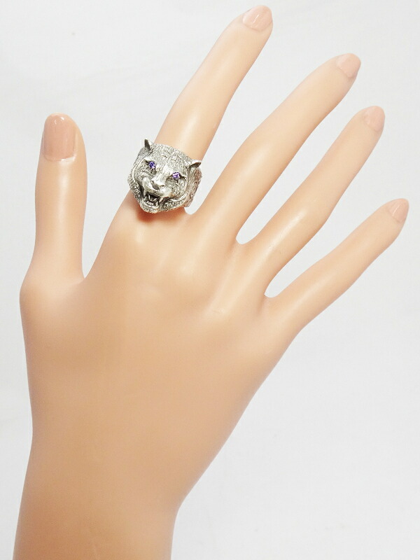 GUCCI】【グッチ ガーデン】グッチ『SILVER キャットヘッド リング』14