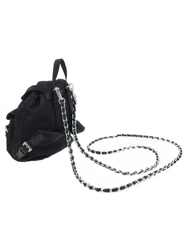 PRADA】プラダ『リュック型 ミニチェーンショルダーバッグ』レディース