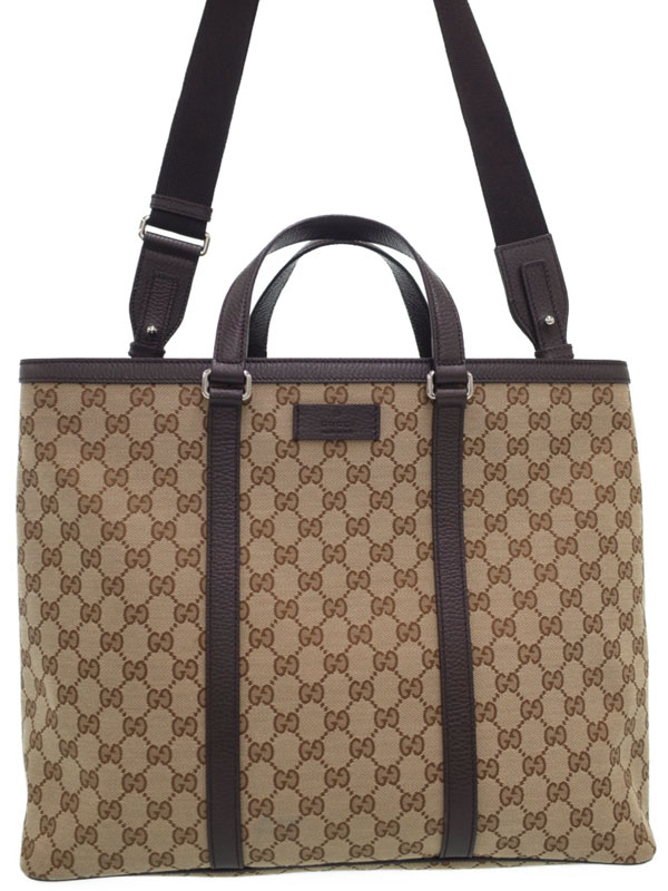 GUCCI】グッチ『GGキャンバス 2WAYトートバッグ』449169 メンズ 2WAY