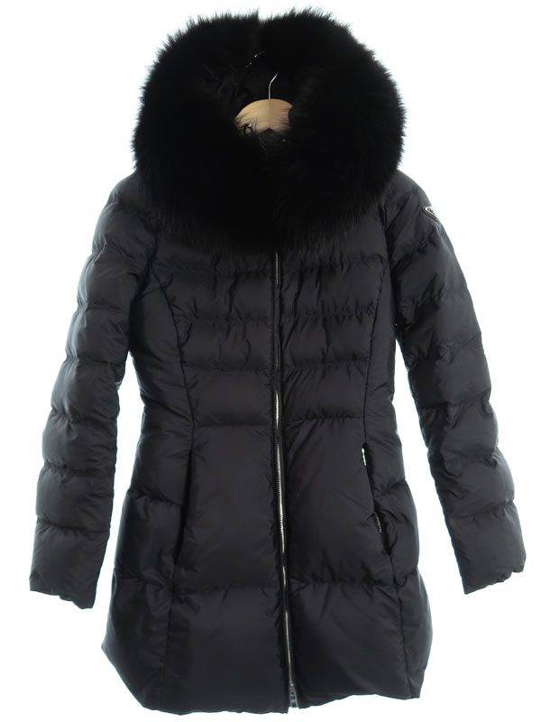 PRADA】【ブルーフォックスファー】【TATジッパー】【アウター】プラダ