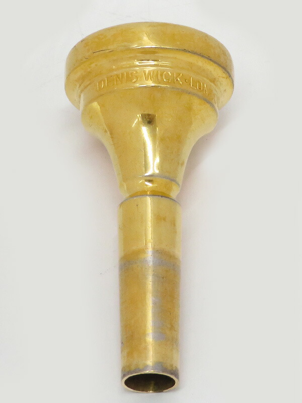 デニスウィック ショートコルネットマウスピース 2B 金メッキ デニス