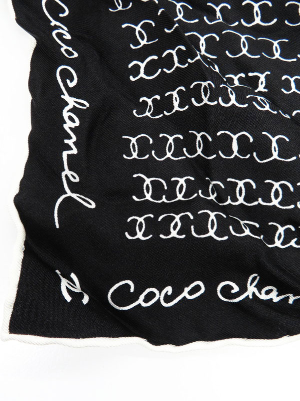 CHANEL】シャネル『ココマーク ロゴ スカーフ シュシュ 2点セット