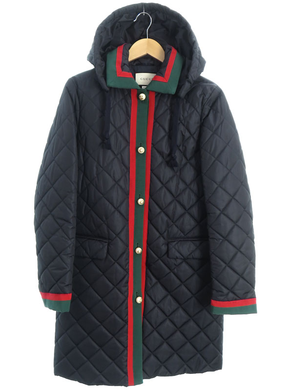 GUCCI】グッチ『シェリーライン 中綿 キルティングコート size44
