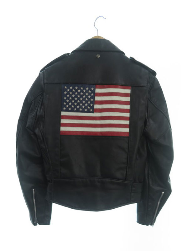 Schott N.Y.C.】ショット『星条旗 レザーライダースジャケット size36