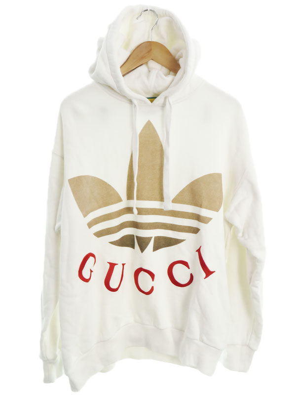 GUCCI】グッチ『アディダス ロゴ スウェットプルオーバーパーカー