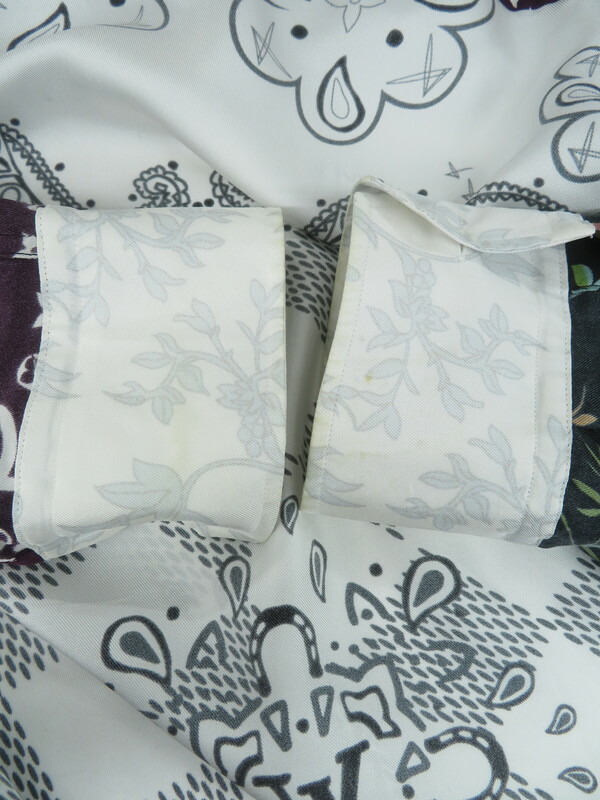 LOUIS VUITTON】ルイヴィトン『フラワー モノグラム 長袖シルクシャツ