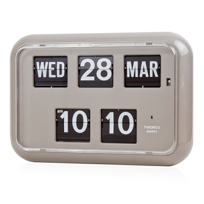 楽天市場】TWEMCO トゥエンコ 掛置兼用 パタパタ時計 フリップクロック